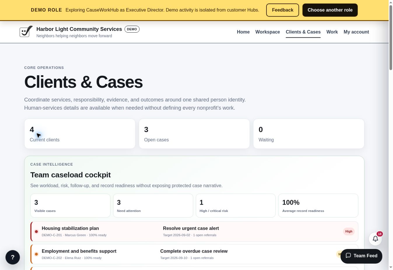 CauseWork current public app demo
